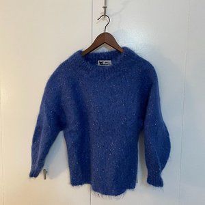 HBOF Design Vintage Blue Wooly Sweater - Medium